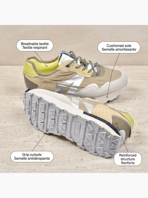 OZABI Basket homme mode running retro confortable - Kiabi OZABI Basket homme mode running retro confortable - Kiabi