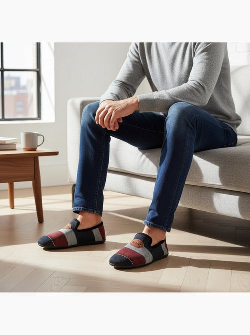 Ozabi charentaises fantaisie homme fabriquées en espagne, semelle amovible - Kiabi Ozabi charentaises fantaisie homme fabriquées en espagne, semelle amovible - Kiabi