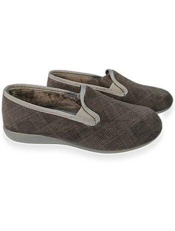 Ozabi charentaises homme toucher velours microfibre, fabriquées en espagne