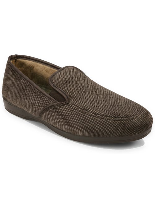 Ozabi charentaises homme toucher velours microfibre, fabriquées en espagne - Kiabi Ozabi charentaises homme toucher velours microfibre, fabriquées en espagne - Kiabi