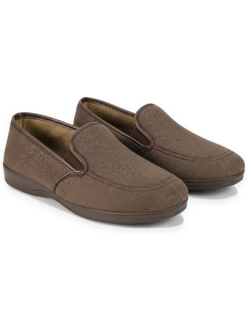 Ozabi charentaises homme toucher velours microfibre, fabriquées en espagne - Kiabi Ozabi charentaises homme toucher velours microfibre, fabriquées en espagne - Kiabi