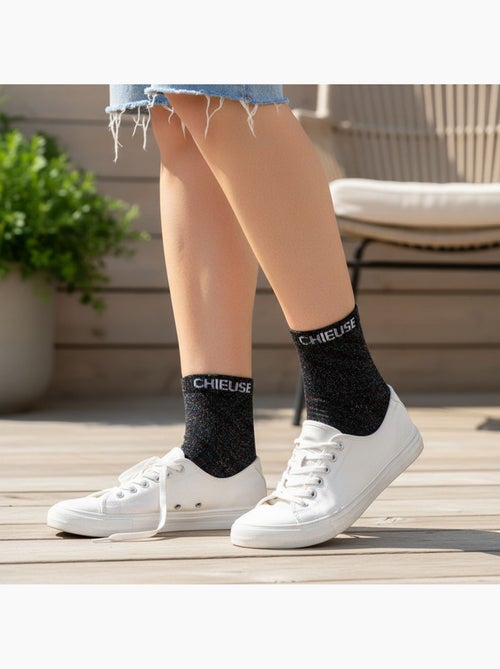 Ozabi chaussettes femme a paillettes soquettes - Kiabi Ozabi chaussettes femme a paillettes soquettes - Kiabi