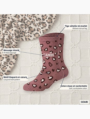 Ozabi chaussettes fille a paillettes message humoristique pack de 8 paires