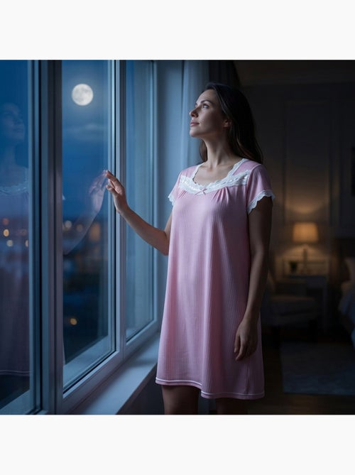 OZABI Chemise de Nuit Femme Dentelle Ultra Léger - Kiabi OZABI Chemise de Nuit Femme Dentelle Ultra Léger - Kiabi