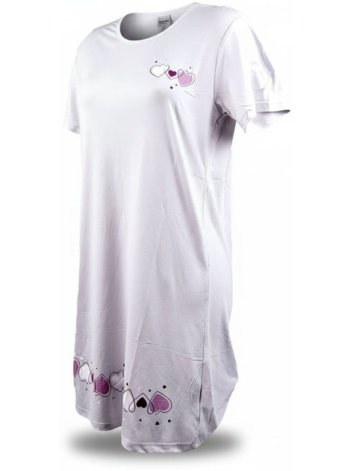 Ozabi chemise de nuit femme microfibre manches courtes - Kiabi Ozabi chemise de nuit femme microfibre manches courtes - Kiabi