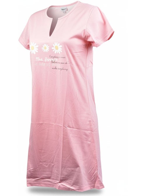 OZABI Chemise de Nuit Femme Microfibre Manches Courtes - Kiabi OZABI Chemise de Nuit Femme Microfibre Manches Courtes - Kiabi