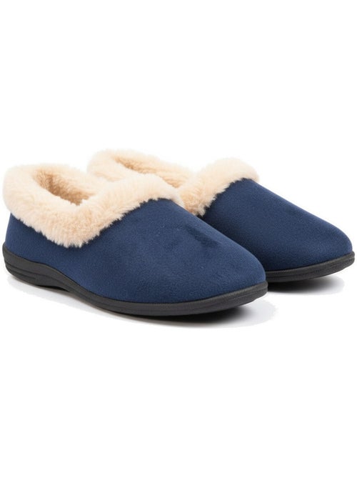 Ozabi dames huisslippers winter, voeringvoering, kraag nepbont - Kiabi Ozabi dames huisslippers winter, voeringvoering, kraag nepbont - Kiabi
