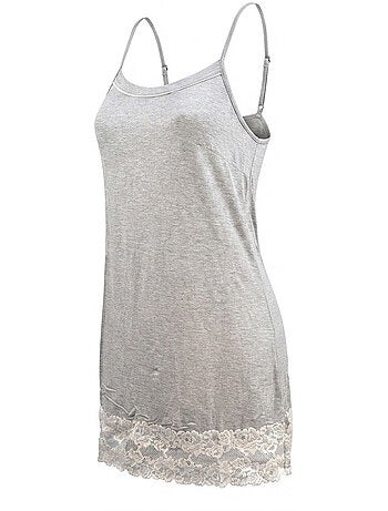 OZABI Dames Kimono Viscose Kant Loungewear 2-delig