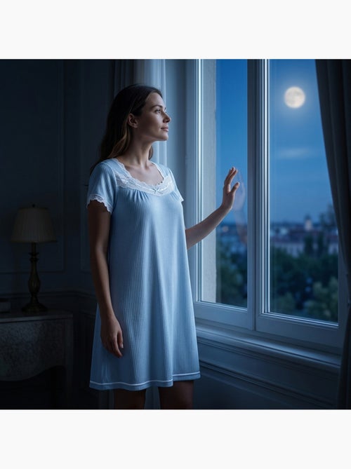 OZABI Dames Nachthemd Kant Ultra Licht - Kiabi