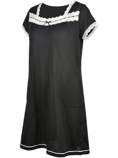 OZABI Dames Nachthemd Kant Ultra Licht - Kiabi OZABI Dames Nachthemd Kant Ultra Licht - Kiabi