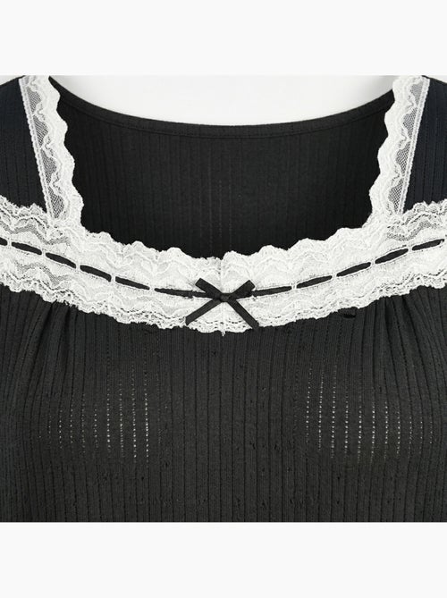 OZABI Dames Nachthemd Kant Ultra Licht - Kiabi OZABI Dames Nachthemd Kant Ultra Licht - Kiabi