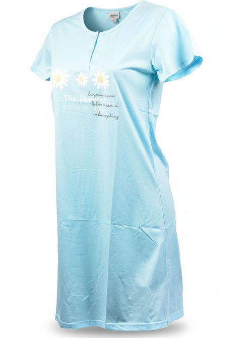 OZABI Dames Nachthemd Microvezel Korte Mouwen - Kiabi