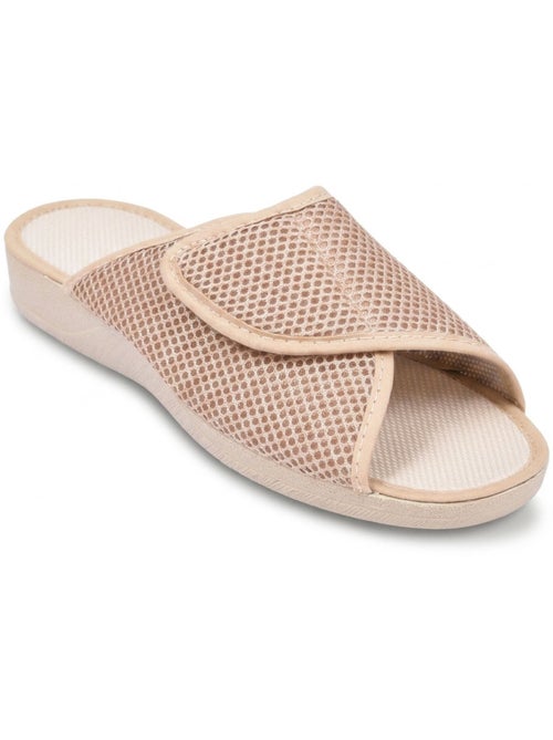 Ozabi-dames pantoffel mule mesh microgeperforeerd klittenband verstelbaar gemaakt in spanje - Kiabi Ozabi-dames pantoffel mule mesh microgeperforeerd klittenband verstelbaar gemaakt in spanje - Kiabi