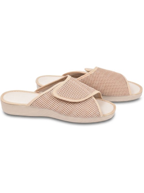 Ozabi-dames pantoffel mule mesh microgeperforeerd klittenband verstelbaar gemaakt in spanje - Kiabi Ozabi-dames pantoffel mule mesh microgeperforeerd klittenband verstelbaar gemaakt in spanje - Kiabi