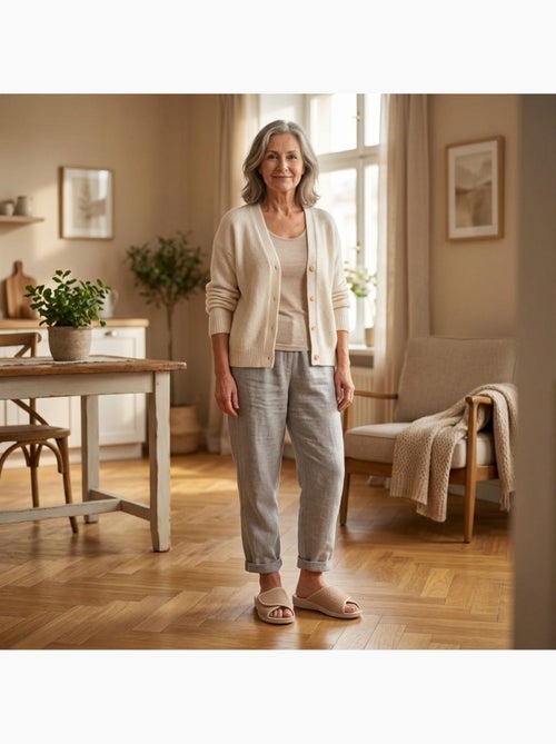 Ozabi-dames pantoffel mule mesh microgeperforeerd klittenband verstelbaar gemaakt in spanje - Kiabi Ozabi-dames pantoffel mule mesh microgeperforeerd klittenband verstelbaar gemaakt in spanje - Kiabi