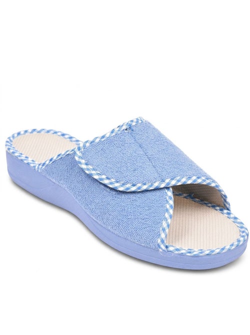 Ozabi dames pantoffel mule spons klittenband verstelbaar spaanse maak - Kiabi Ozabi dames pantoffel mule spons klittenband verstelbaar spaanse maak - Kiabi