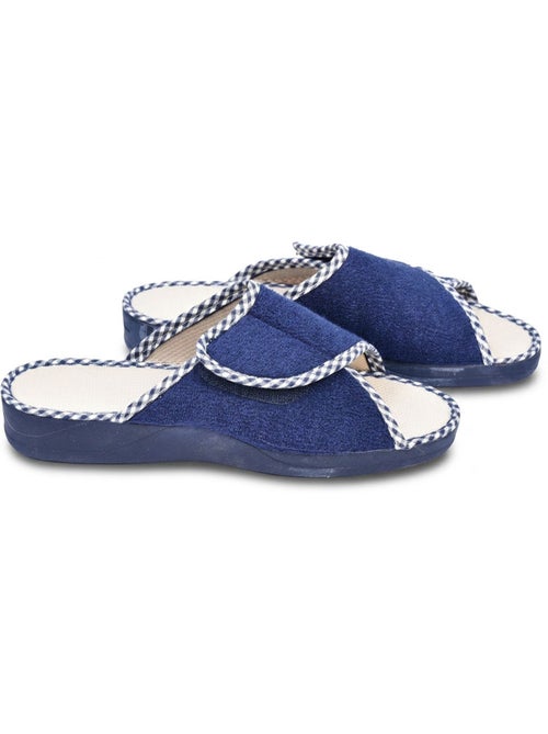Ozabi dames pantoffel mule spons klittenband verstelbaar spaanse maak - Kiabi Ozabi dames pantoffel mule spons klittenband verstelbaar spaanse maak - Kiabi