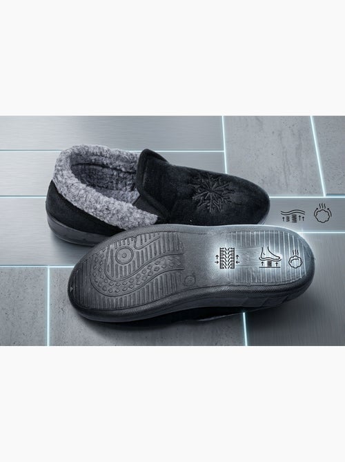 OZABI Dames Pantoffels Fluweel Charentaises Warm Antislip - Kiabi OZABI Dames Pantoffels Fluweel Charentaises Warm Antislip - Kiabi