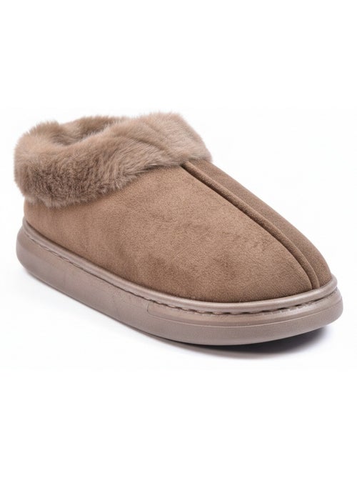 Ozabi dames pantoffels, suèdinelook met bontk - Kiabi Ozabi dames pantoffels, suèdinelook met bontk - Kiabi