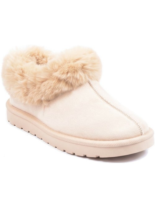 Ozabi dames pantoffels winter scandinavisch, gegroefd zool binnen buiten - Kiabi Ozabi dames pantoffels winter scandinavisch, gegroefd zool binnen buiten - Kiabi