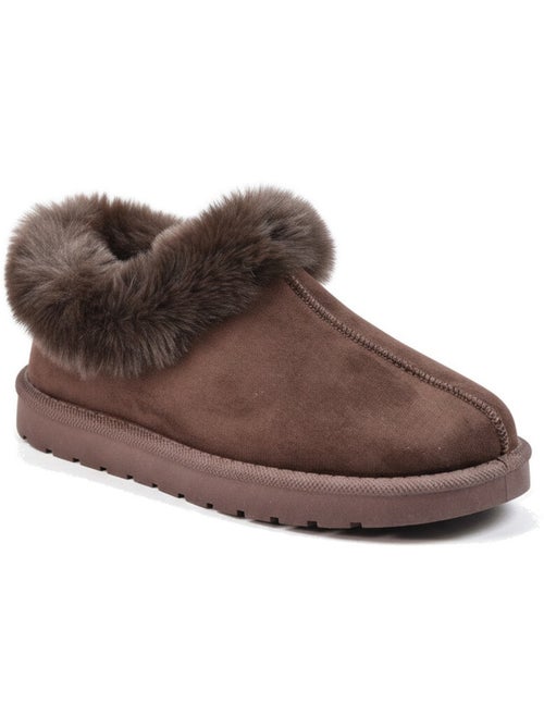 Ozabi dames pantoffels winter scandinavisch, gegroefd zool binnen buiten - Kiabi Ozabi dames pantoffels winter scandinavisch, gegroefd zool binnen buiten - Kiabi