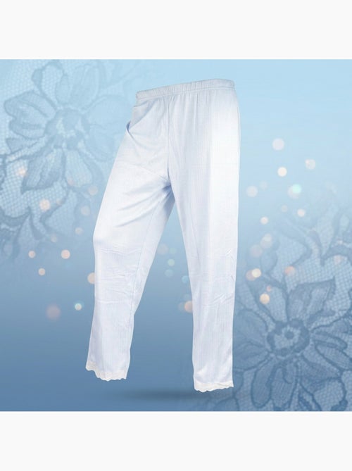 OZABI Dames Pyjama Lang Knoop Kant Ultra Licht - Kiabi OZABI Dames Pyjama Lang Knoop Kant Ultra Licht - Kiabi