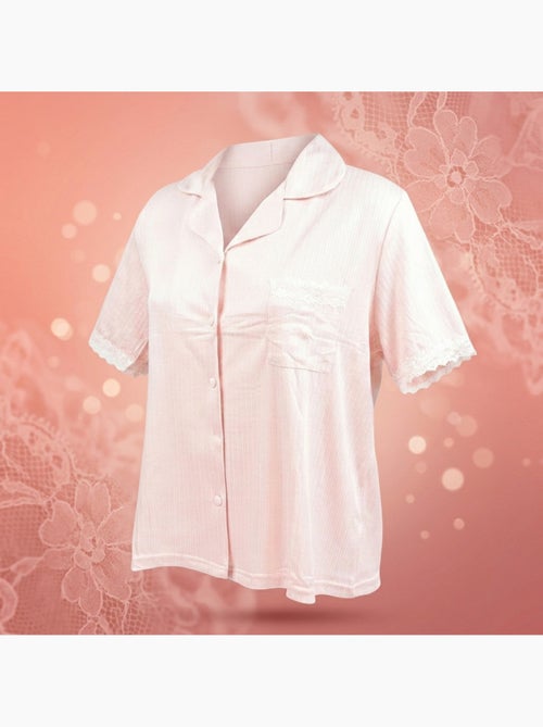 OZABI Dames Pyjama Lang Knoop Kant Ultra Licht - Kiabi OZABI Dames Pyjama Lang Knoop Kant Ultra Licht - Kiabi