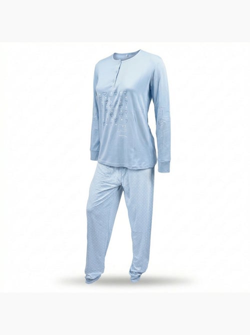 OZABI Dames Pyjama Set Lange Mouwen - Kiabi OZABI Dames Pyjama Set Lange Mouwen - Kiabi