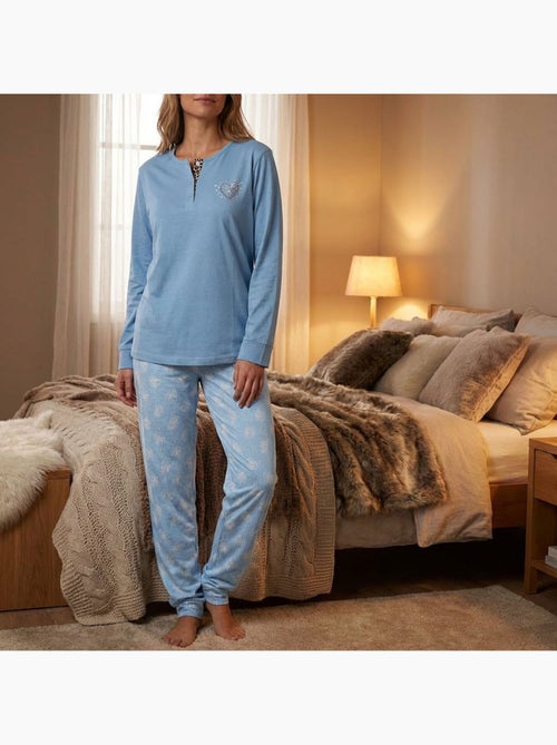 OZABI Dames Pyjama Set Lange Mouwen - Kiabi OZABI Dames Pyjama Set Lange Mouwen - Kiabi