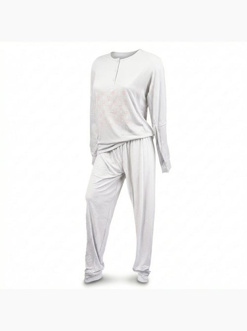 OZABI Dames Pyjama Set Lange Mouwen - Kiabi OZABI Dames Pyjama Set Lange Mouwen - Kiabi