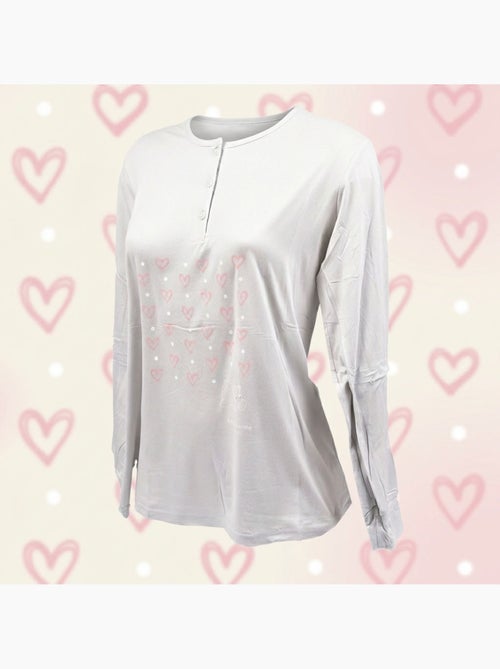 OZABI Dames Pyjama Set Lange Mouwen - Kiabi OZABI Dames Pyjama Set Lange Mouwen - Kiabi