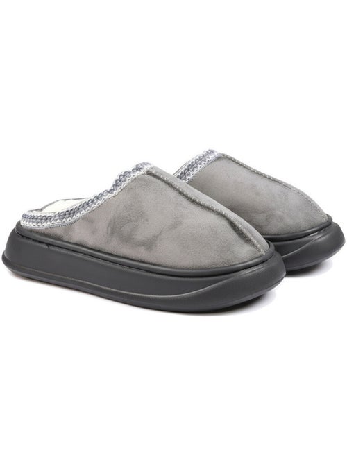 Ozabi dames slippers scandinavische stijl, gevoerde binnenkant, antislip zool - Kiabi Ozabi dames slippers scandinavische stijl, gevoerde binnenkant, antislip zool - Kiabi