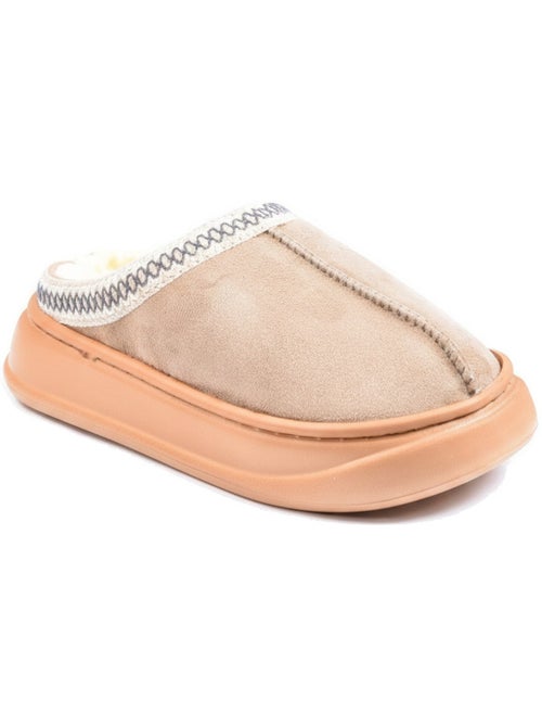 Ozabi dames slippers scandinavische stijl, gevoerde binnenkant, antislip zool - Kiabi Ozabi dames slippers scandinavische stijl, gevoerde binnenkant, antislip zool - Kiabi