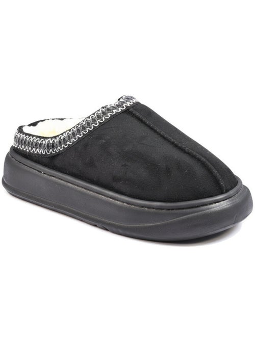 Ozabi dames slippers scandinavische stijl, gevoerde binnenkant, antislip zool - Kiabi Ozabi dames slippers scandinavische stijl, gevoerde binnenkant, antislip zool - Kiabi