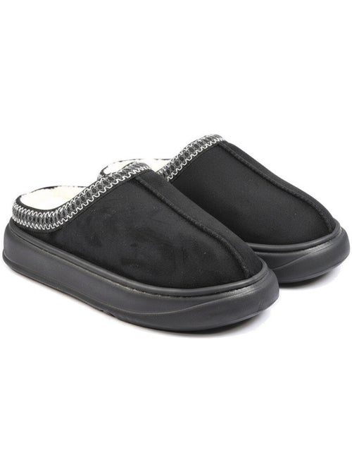 Ozabi dames slippers scandinavische stijl, gevoerde binnenkant, antislip zool - Kiabi Ozabi dames slippers scandinavische stijl, gevoerde binnenkant, antislip zool - Kiabi