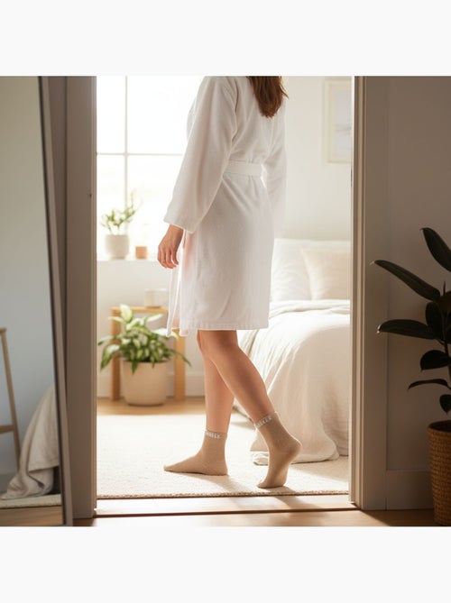Ozabi dames sokken pailletten enkelhoogte - Kiabi