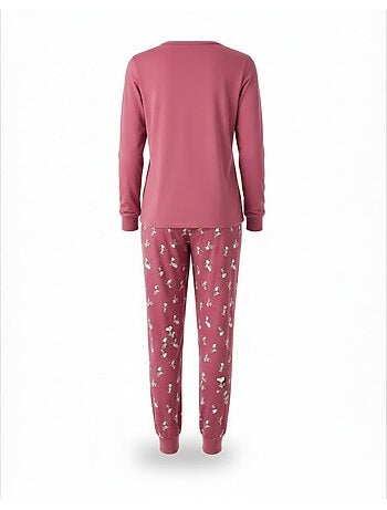 Ozabi ensemble pyjama femme léger broderie motif fantaisie