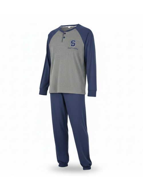 Ozabi ensemble pyjama homme doublé polaire bicolore sweet secret club - Kiabi Ozabi ensemble pyjama homme doublé polaire bicolore sweet secret club - Kiabi