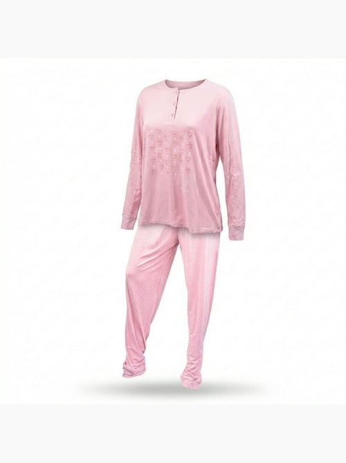 OZABI Ensemble Pyjama Long Femme Haut Manches Longues - Kiabi OZABI Ensemble Pyjama Long Femme Haut Manches Longues - Kiabi