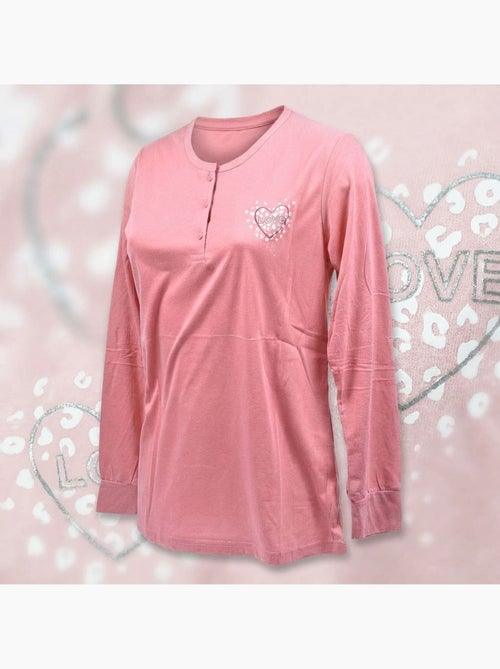 OZABI Ensemble Pyjama Long Femme Haut Manches Longues - Kiabi OZABI Ensemble Pyjama Long Femme Haut Manches Longues - Kiabi