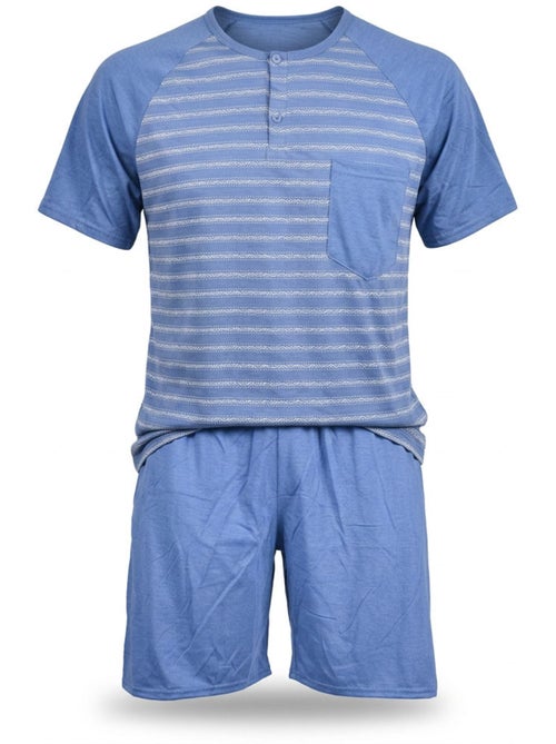 OZABI Ensemble Pyjama Pyjama Court Homme Coton - Kiabi OZABI Ensemble Pyjama Pyjama Court Homme Coton - Kiabi