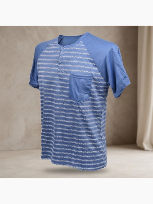 OZABI Ensemble Pyjama Pyjama Court Homme Coton - Kiabi OZABI Ensemble Pyjama Pyjama Court Homme Coton - Kiabi