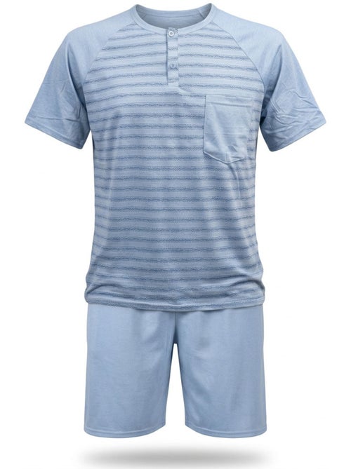 OZABI Ensemble Pyjama Pyjama Court Homme Coton - Kiabi OZABI Ensemble Pyjama Pyjama Court Homme Coton - Kiabi