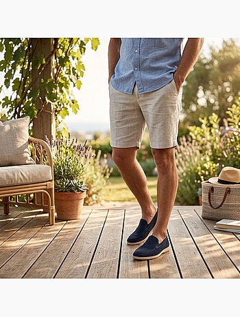 Ozabi heren mocassins microperfored premium slip on