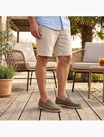 Ozabi heren mocassins microperfored premium slip on