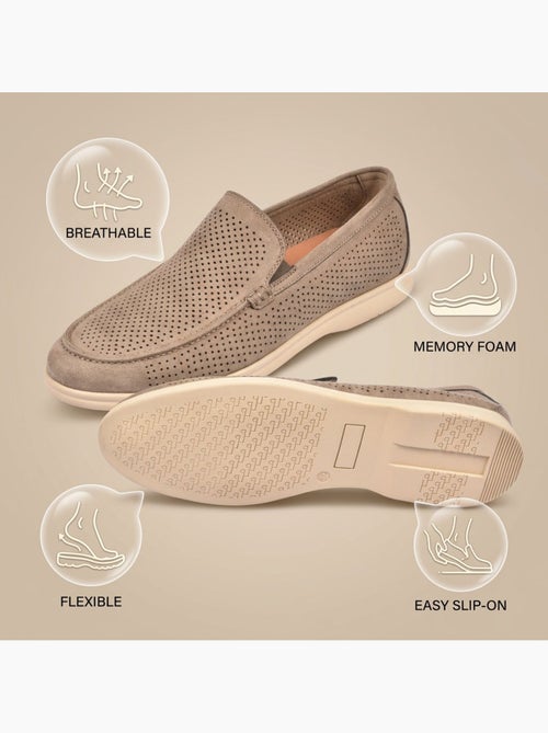 Ozabi heren mocassins microperfored premium slip on - Kiabi Ozabi heren mocassins microperfored premium slip on - Kiabi