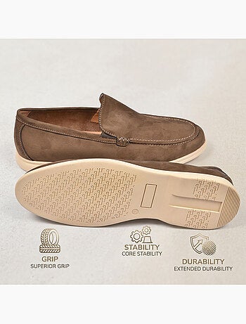 OZABI Heren Mocassins Suède Comfort Slip-On Premium