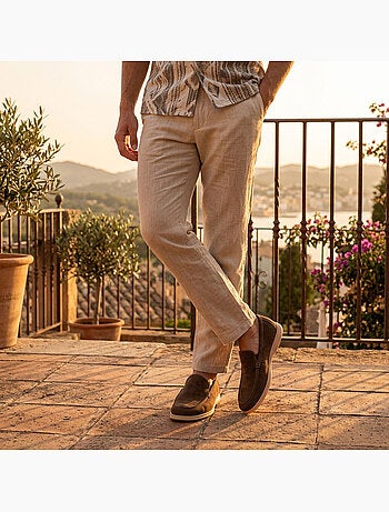 OZABI Heren Mocassins Suède Comfort Slip-On Premium