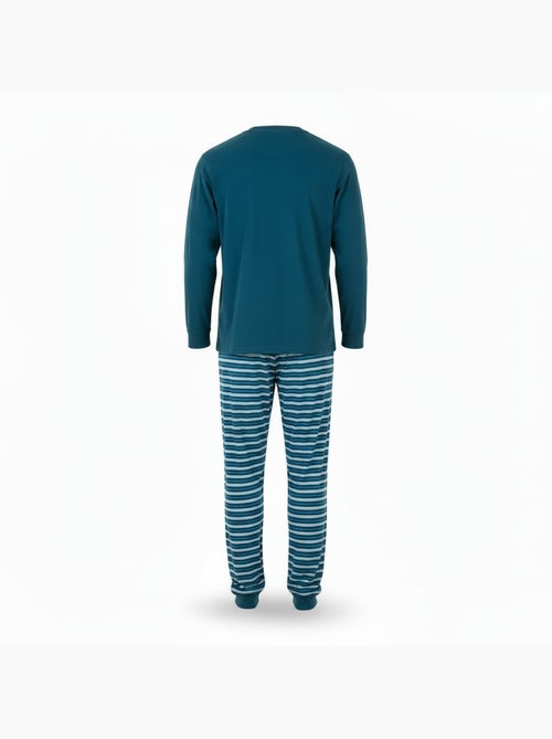 Ozabi heren pyjama fleece gevoerd borduursel - Kiabi Ozabi heren pyjama fleece gevoerd borduursel - Kiabi