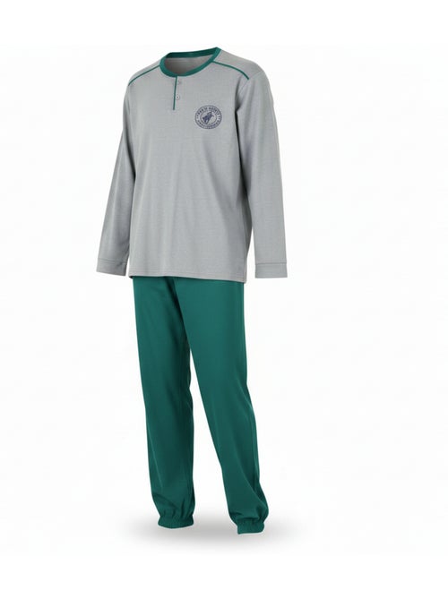 Ozabi heren pyjama fleece gevoerd borduursel - Kiabi Ozabi heren pyjama fleece gevoerd borduursel - Kiabi